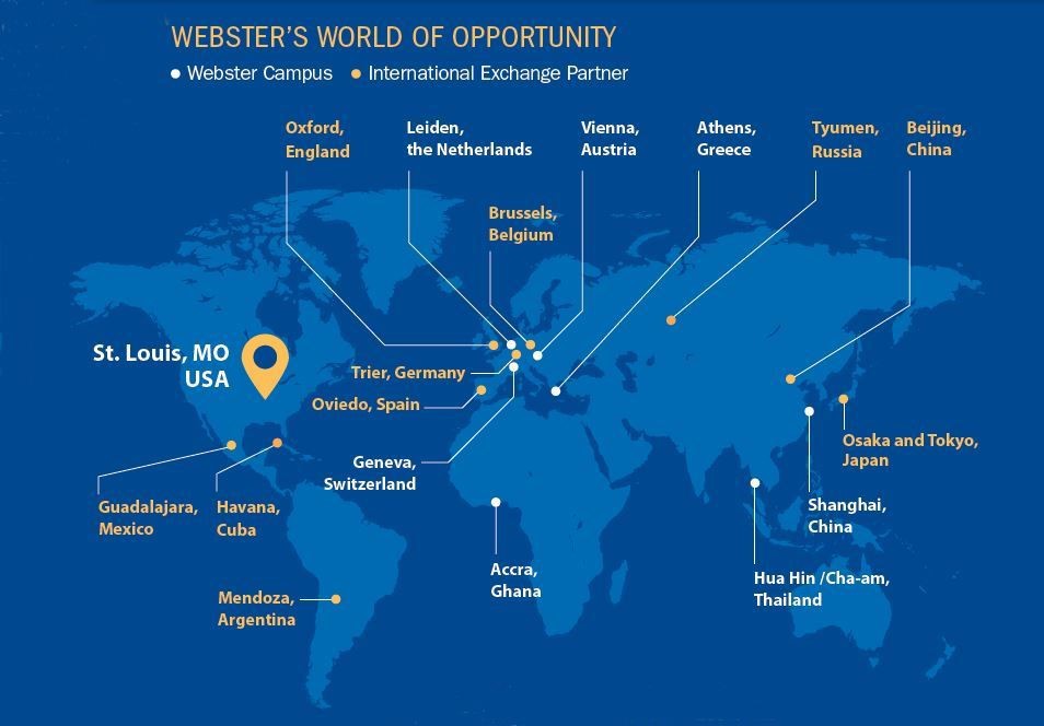 Mạng lưới học xá của Webster trên toàn thế giới